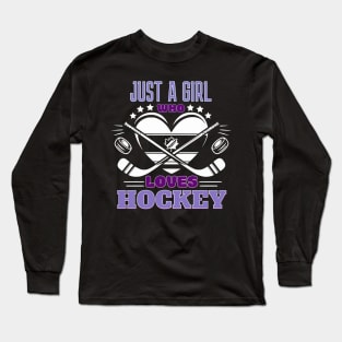 Girls Hockey Long Sleeve T-Shirt